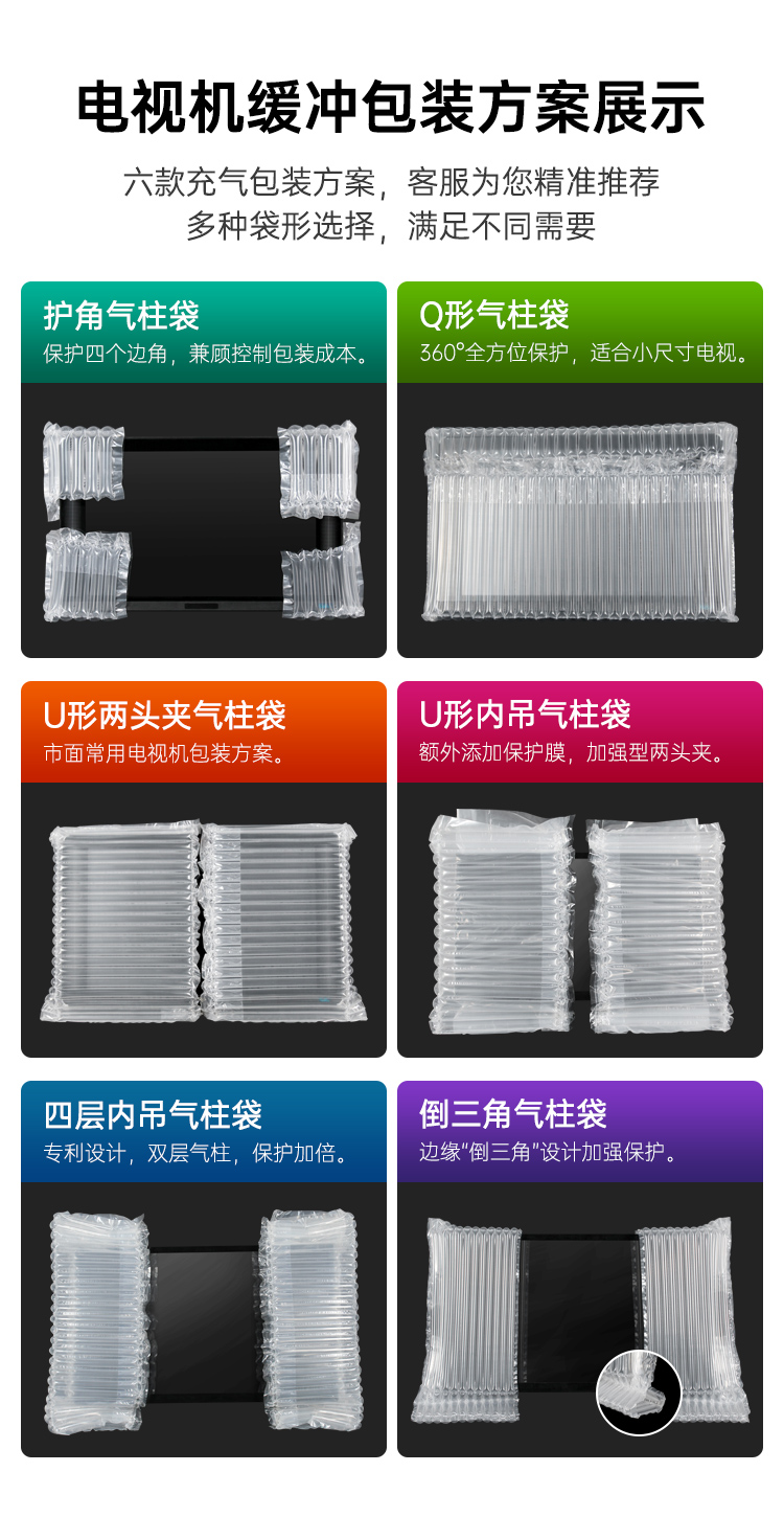 電視機(jī)顯示器保護(hù)氣柱袋