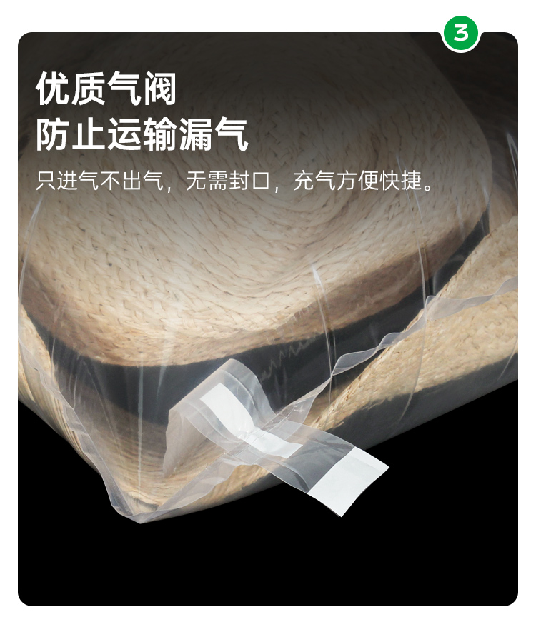底部開(kāi)口帽子充氣填充袋
