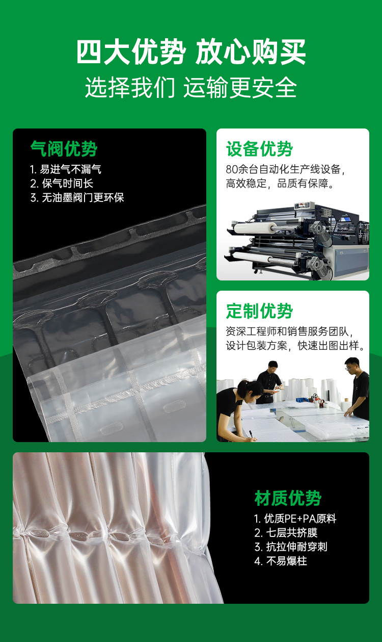 月餅盒防震氣柱袋氣泡柱