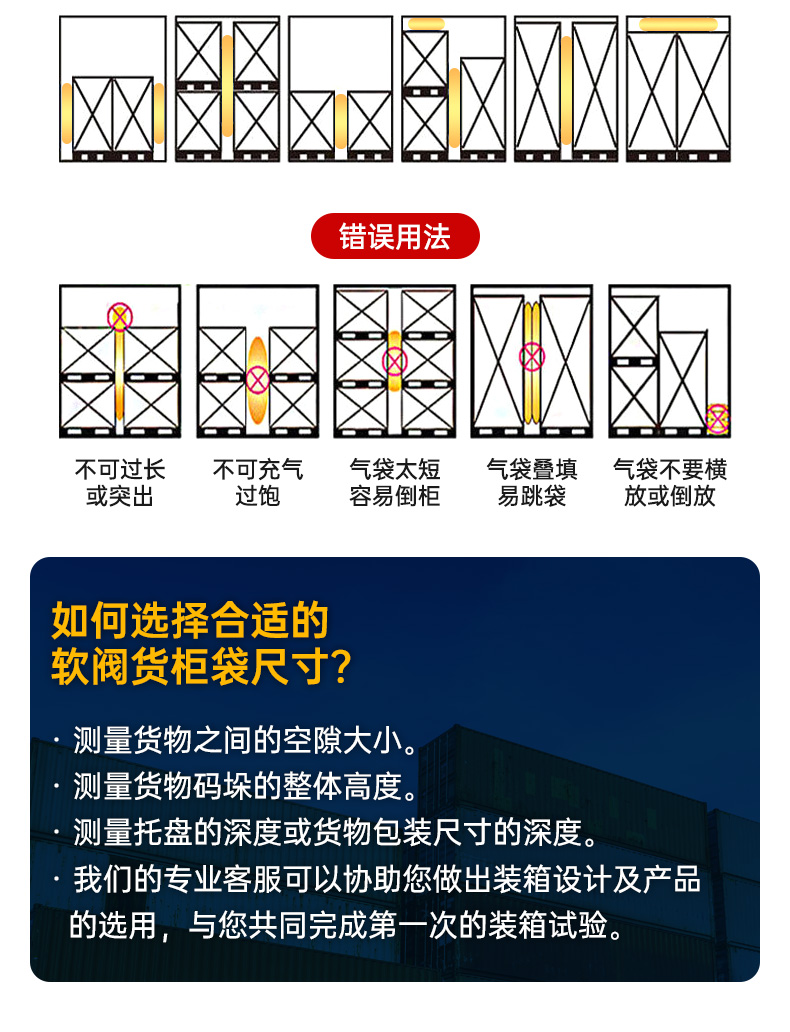 雙層PE貨柜填充袋集裝箱充氣袋