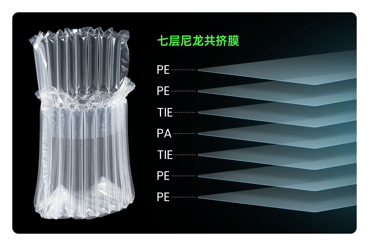 氣柱袋膜層結(jié)構(gòu)