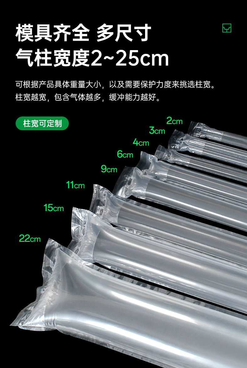 氣柱袋緩沖充氣包裝全行業(yè)解決方案