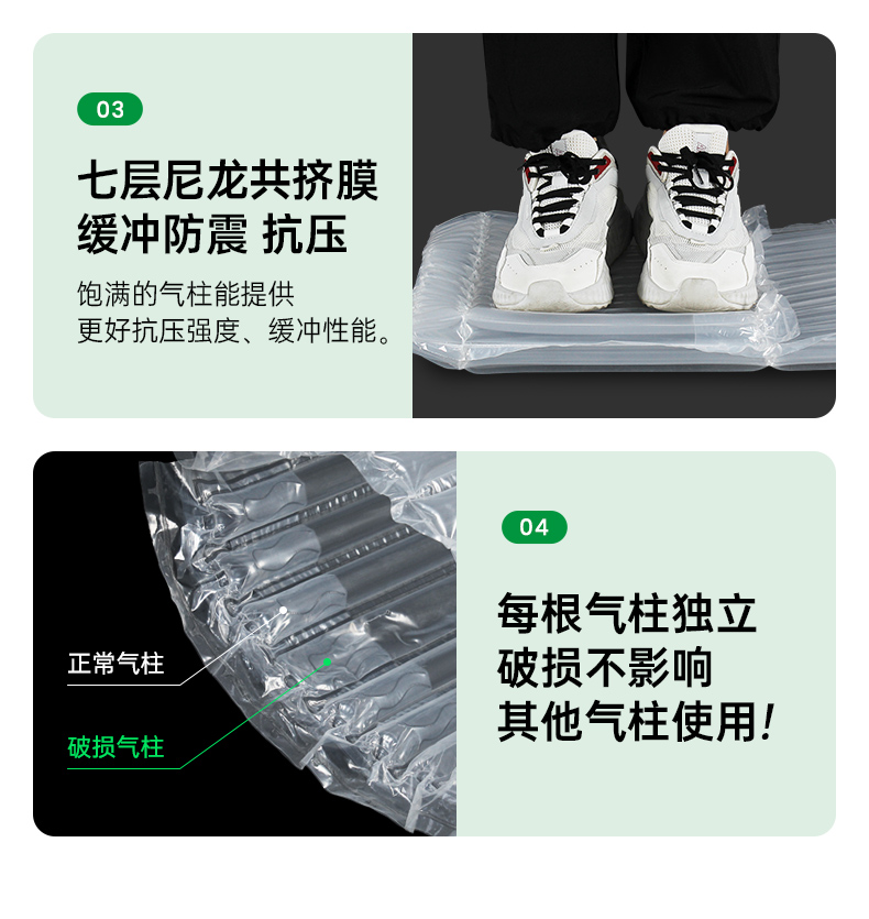 氣柱袋緩沖充氣包裝全行業(yè)解決方案